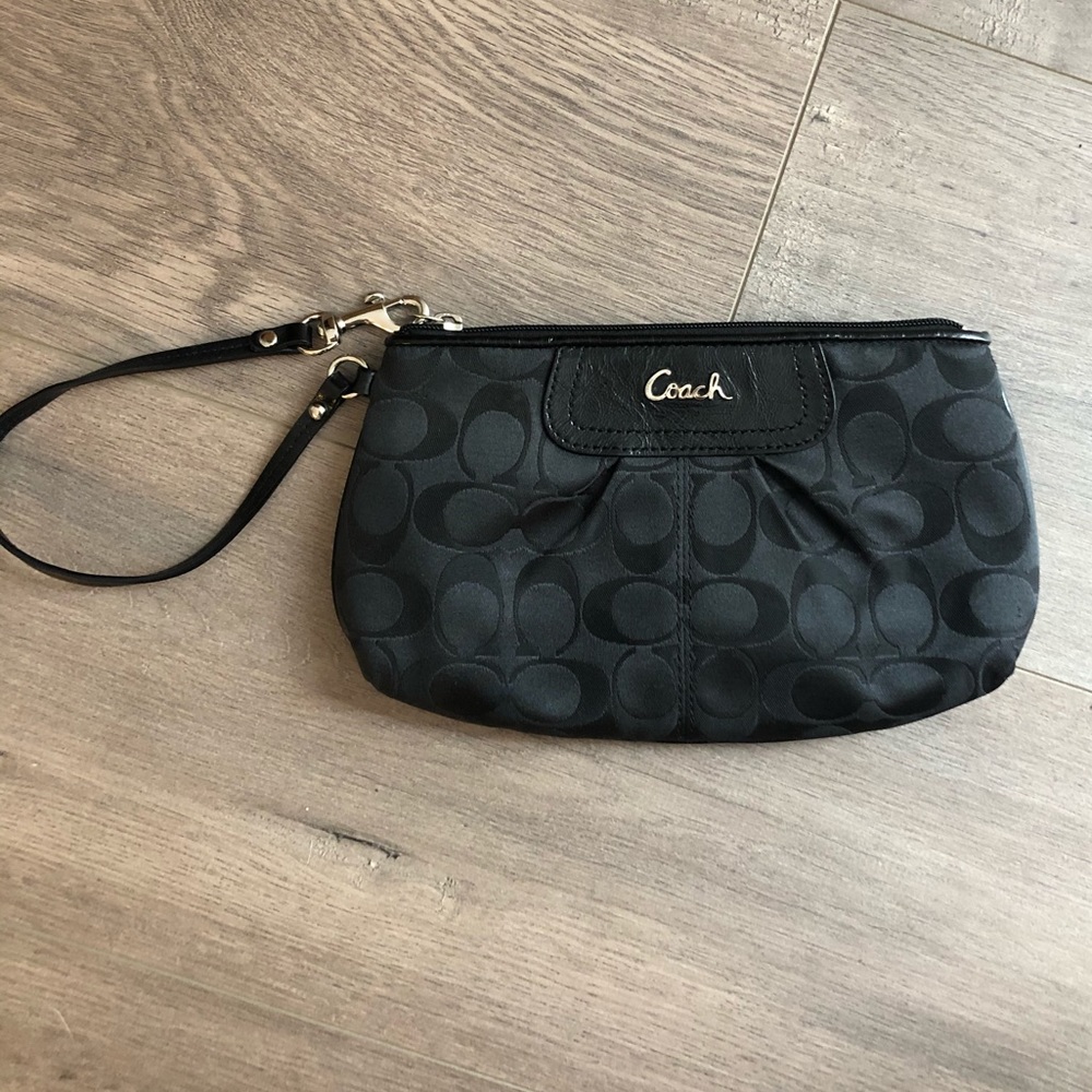Black Coach Wristlet